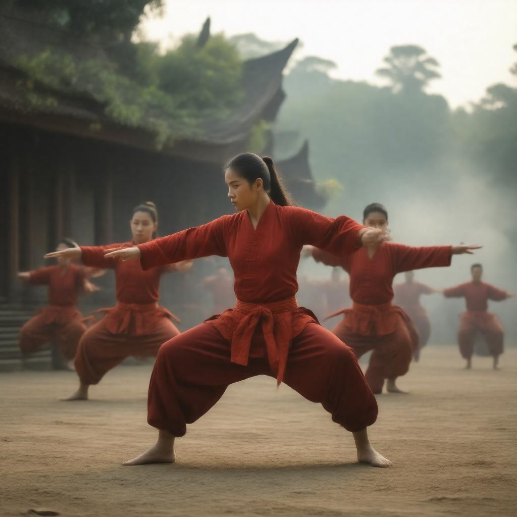 AI-created image of pencak silat