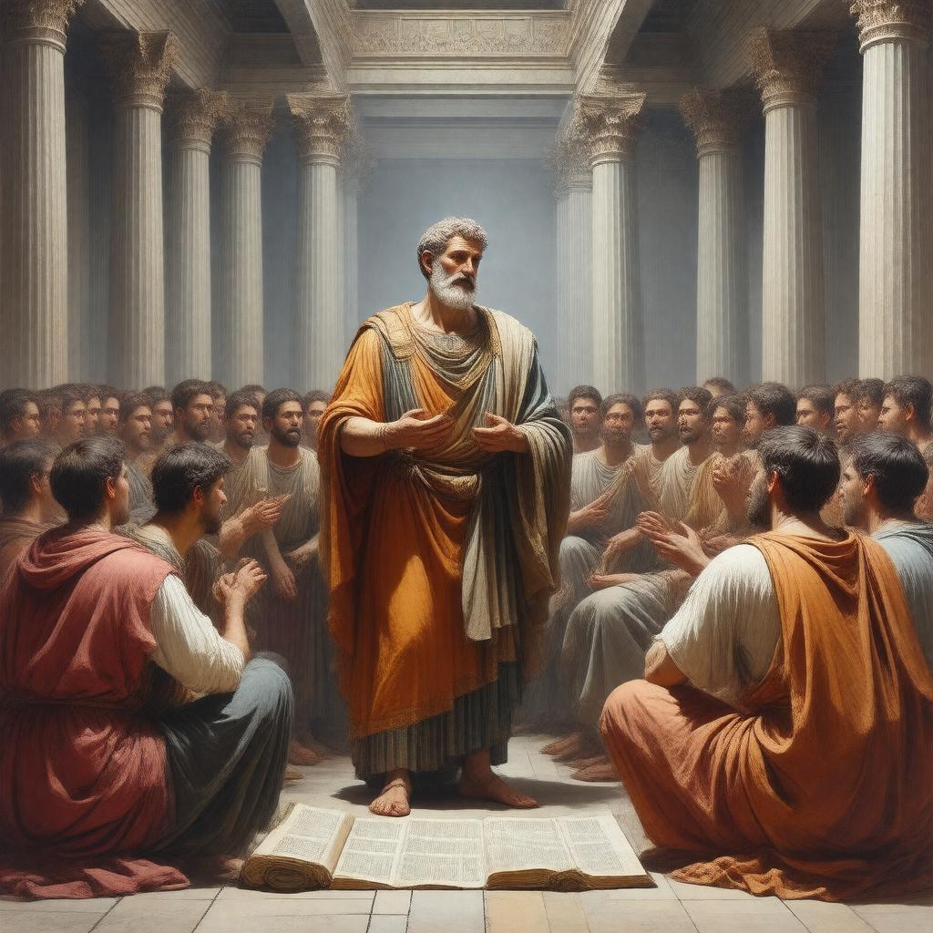 Click to view larger image AI-created image of philosopher