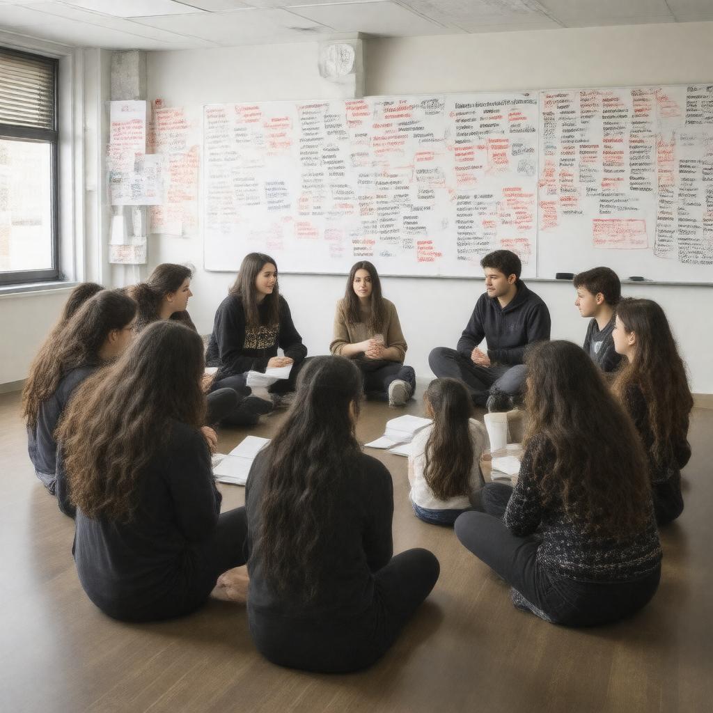 AI-created image of philosophy club