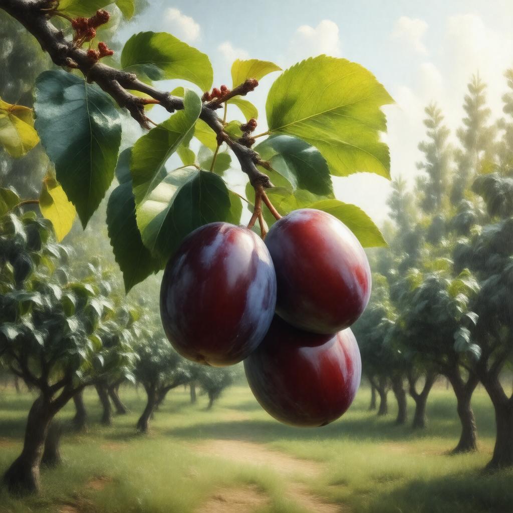 AI-created image of plum (Prunus domestica)