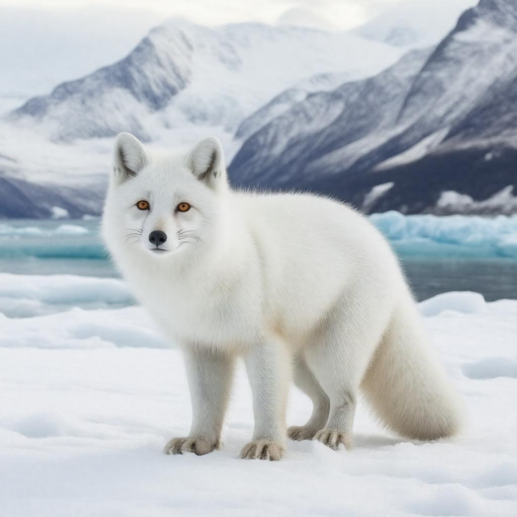 AI-created image of polar fox