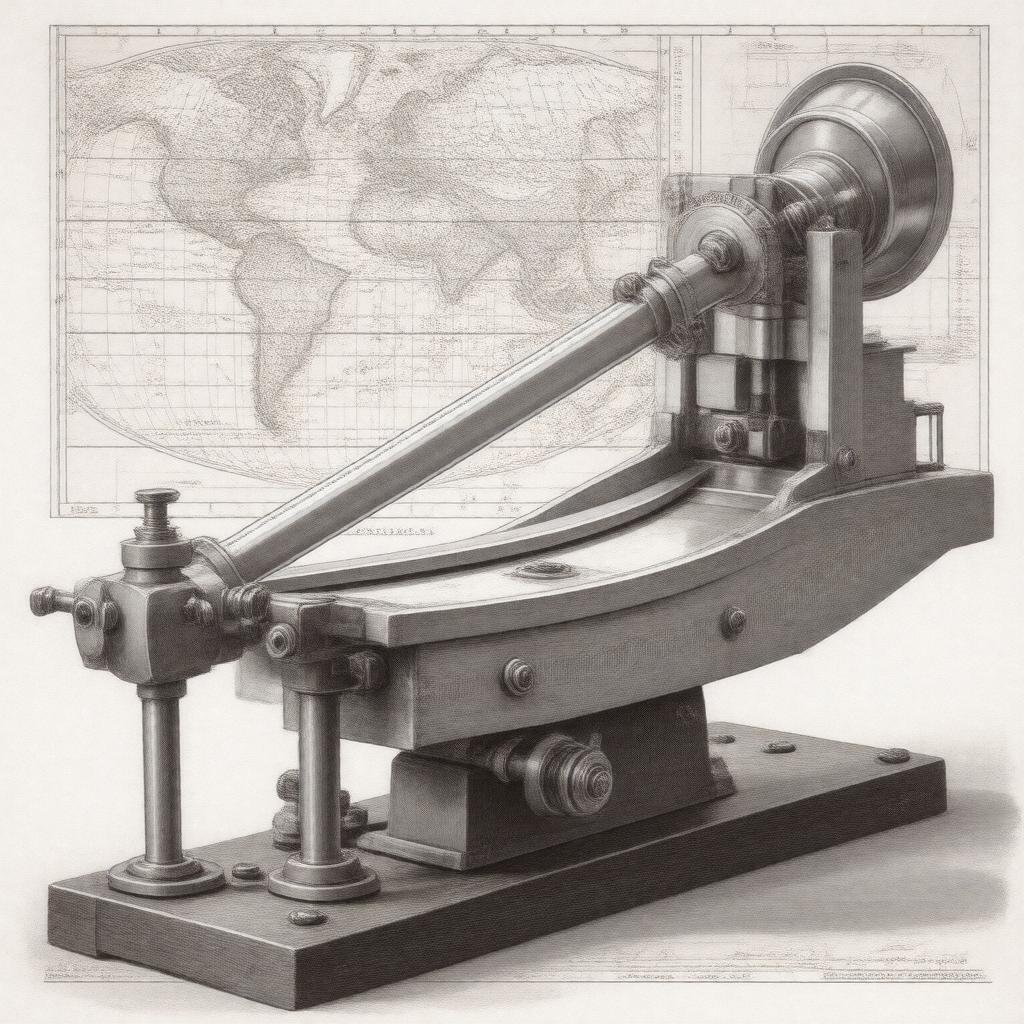 Click to view larger image AI-created image of polar planimeter