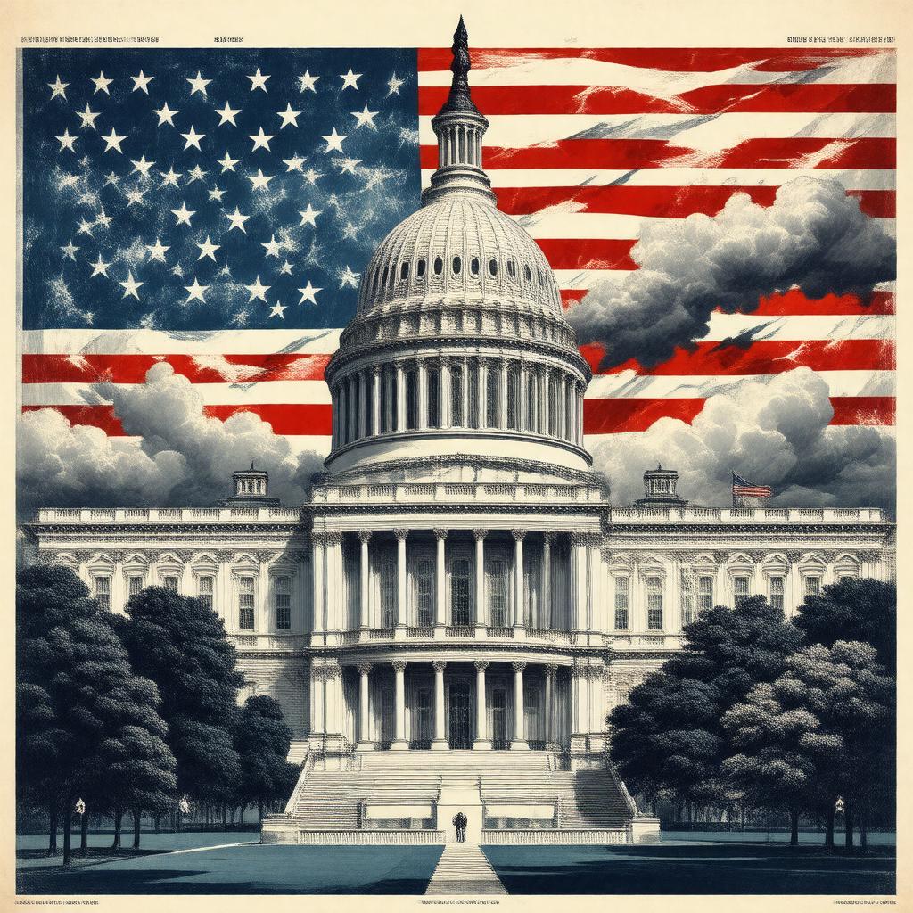 AI-created image of politics of the United States