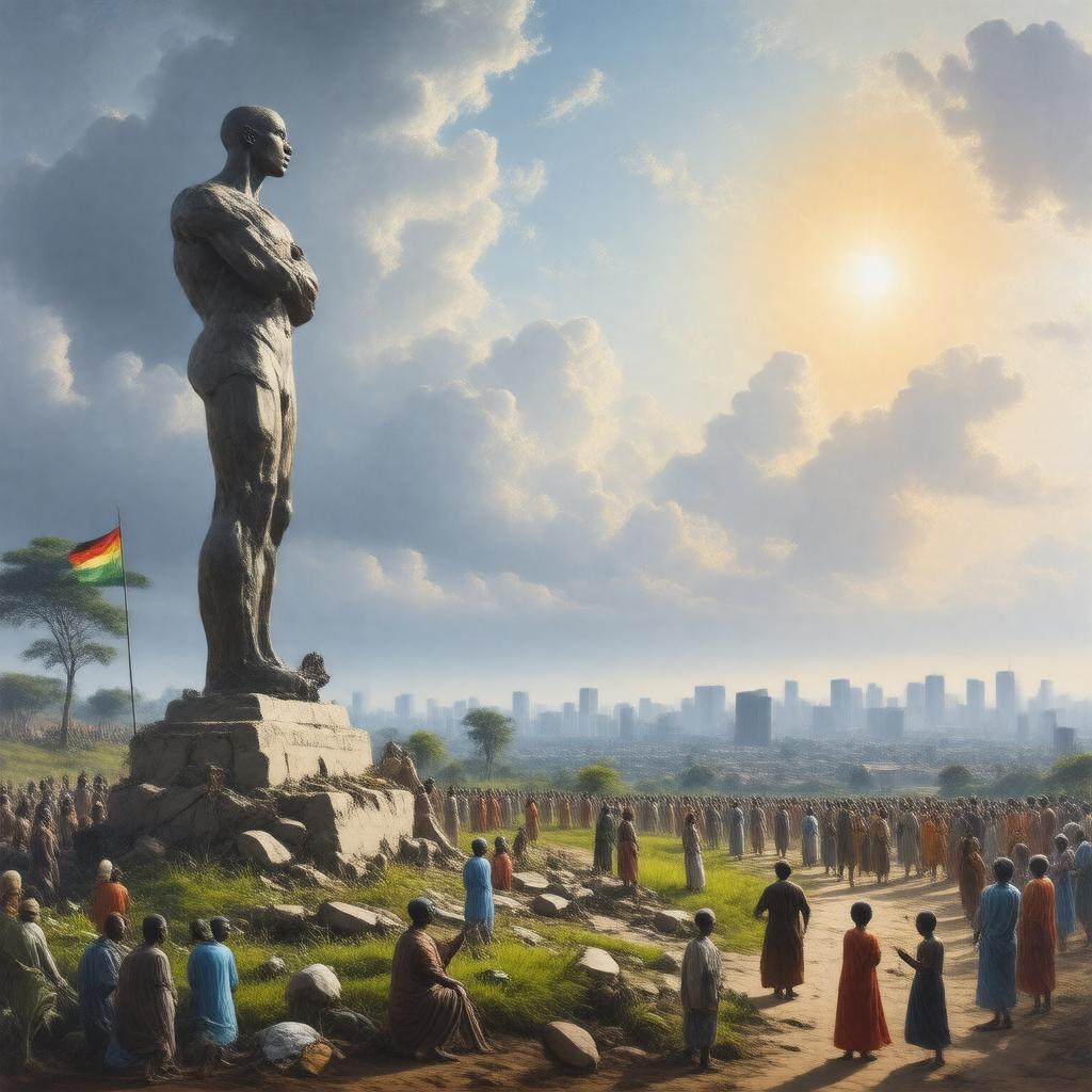 AI-created image of postcolonial Africa