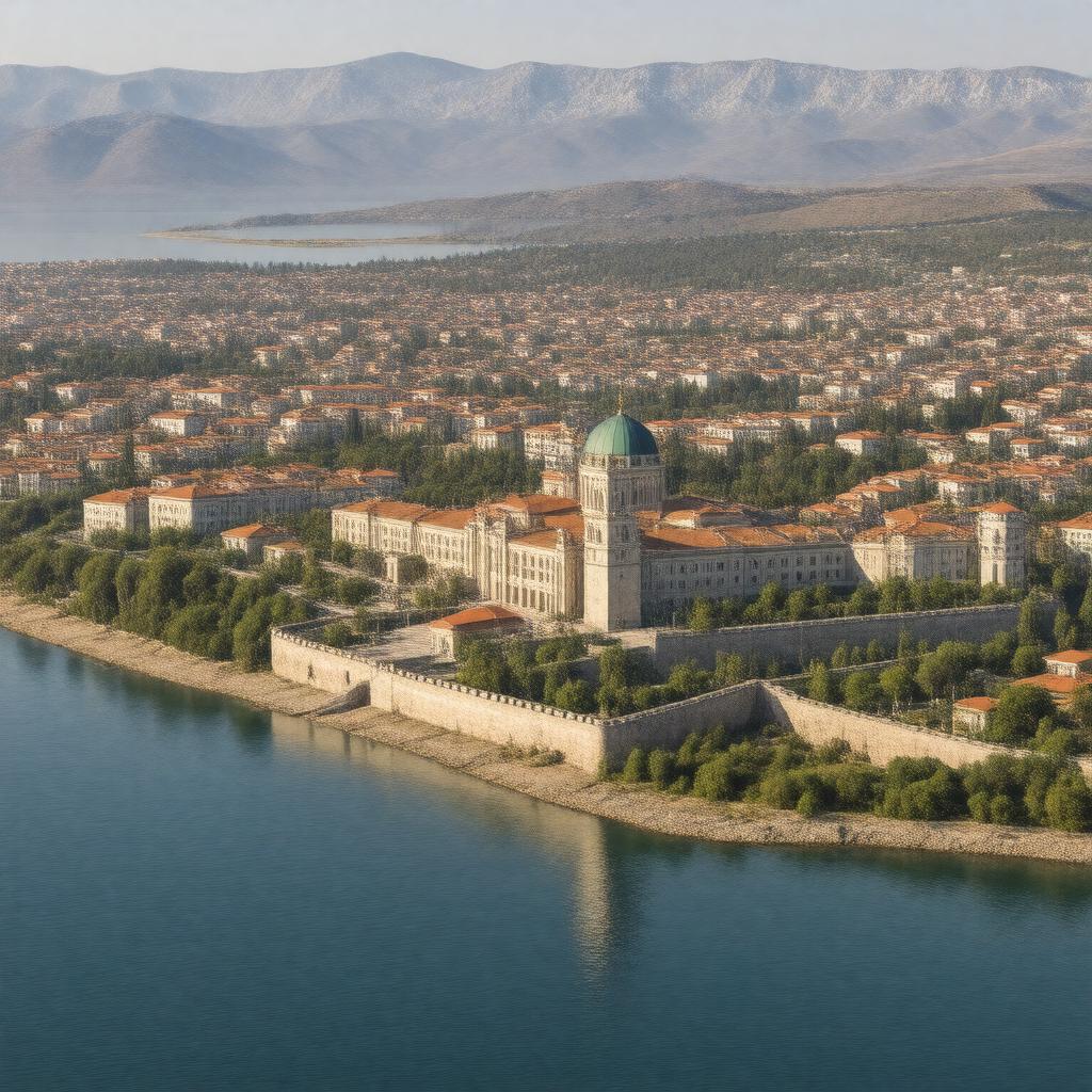 AI-created image of present-day İznik, Turkey