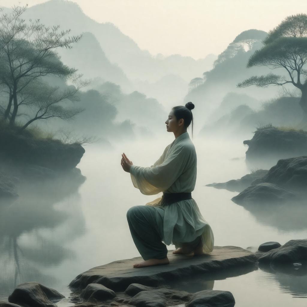 AI-created image of qigong
