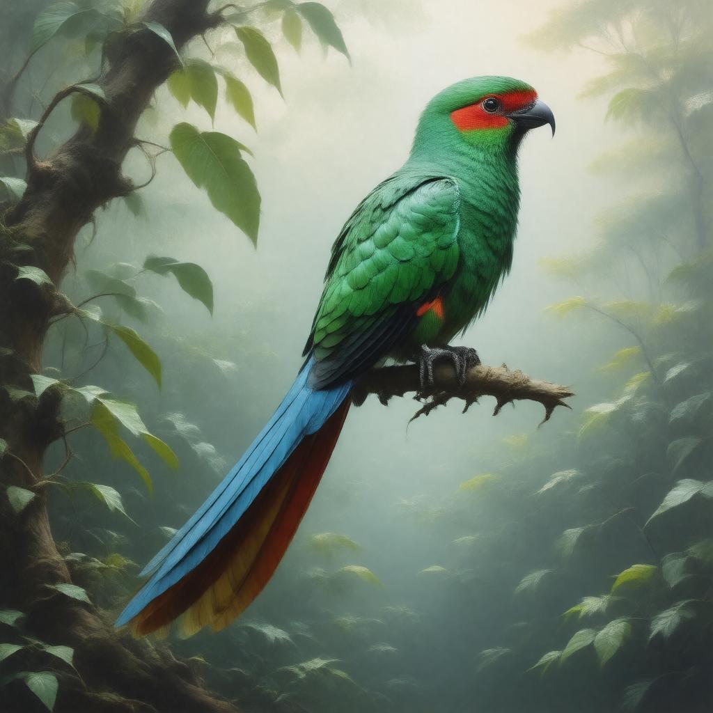 Click to view larger image AI-created image of quetzal
