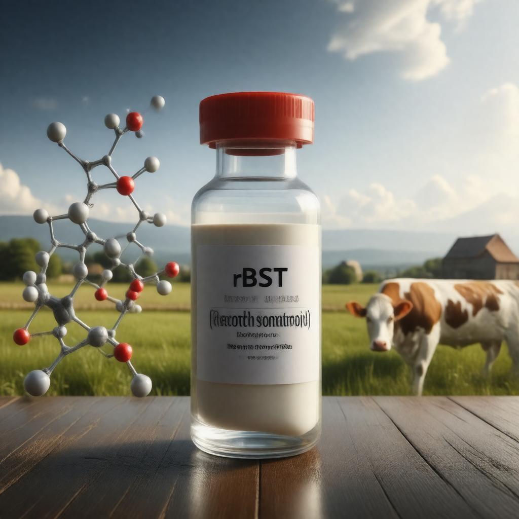 AI-created image of rBST hormone