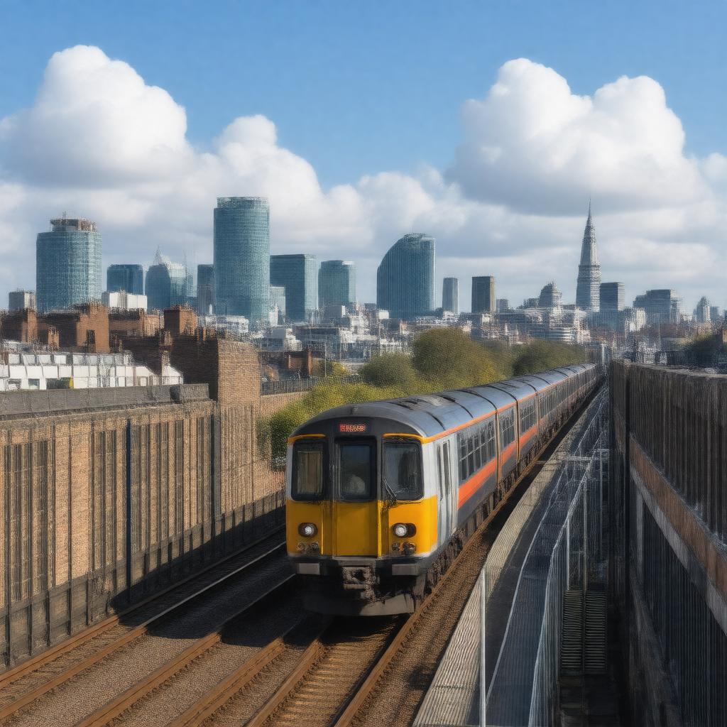 Click to view larger image AI-created image of railway line