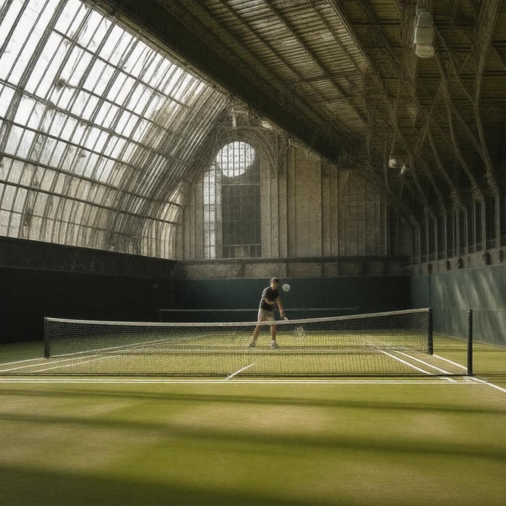 AI-created image of real tennis