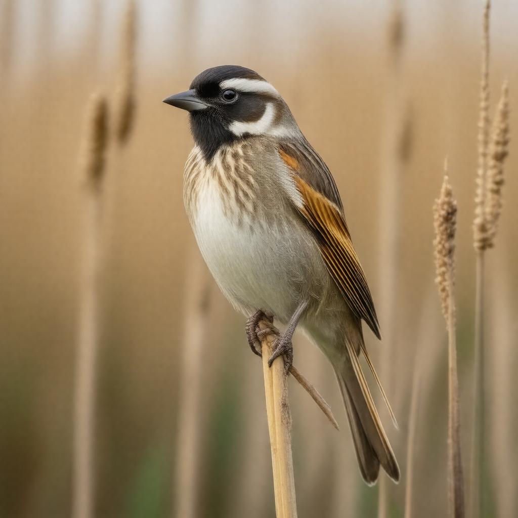 AI-created image of reed bunting