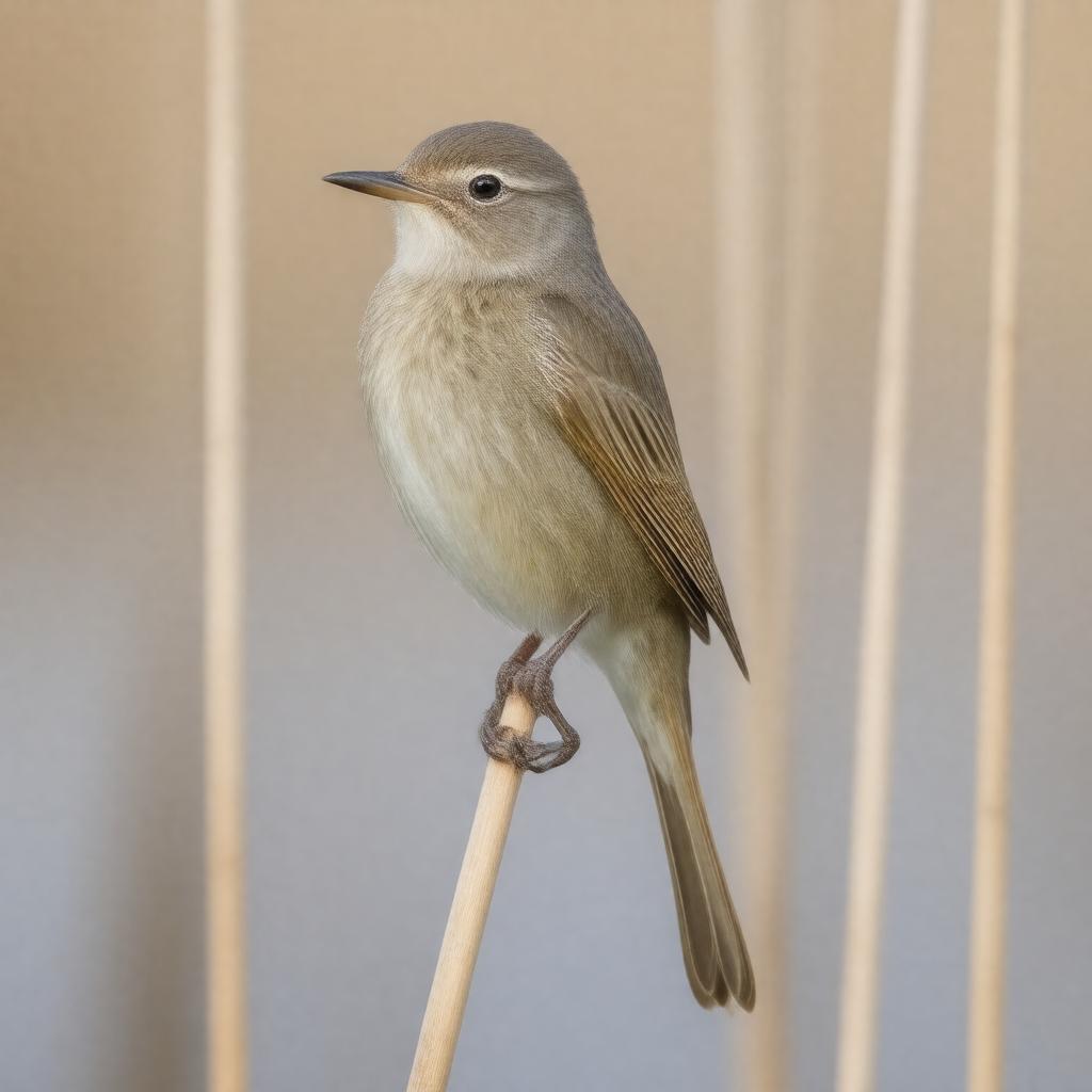 Click to view larger image AI-created image of reed warbler