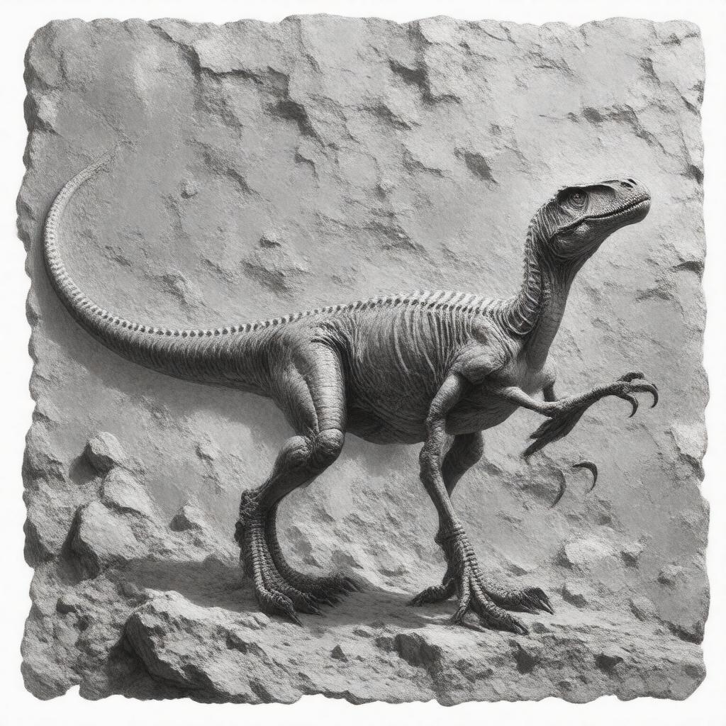 AI-created image of remains of Avimimus