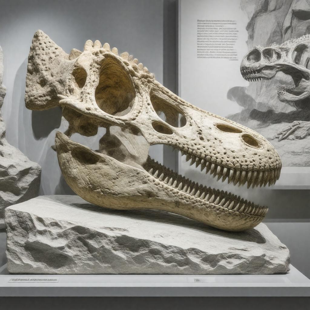 Click to view larger image AI-created image of remains of Caenagnathus