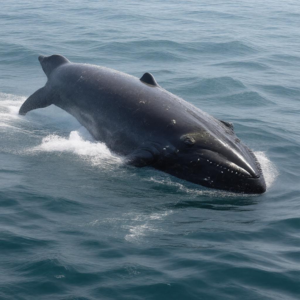 AI-created image of right whale