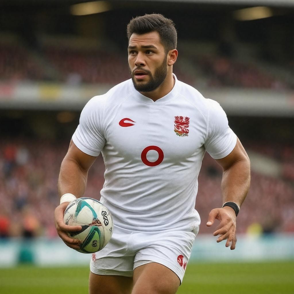 Click to view larger image AI-created image of rugby union player