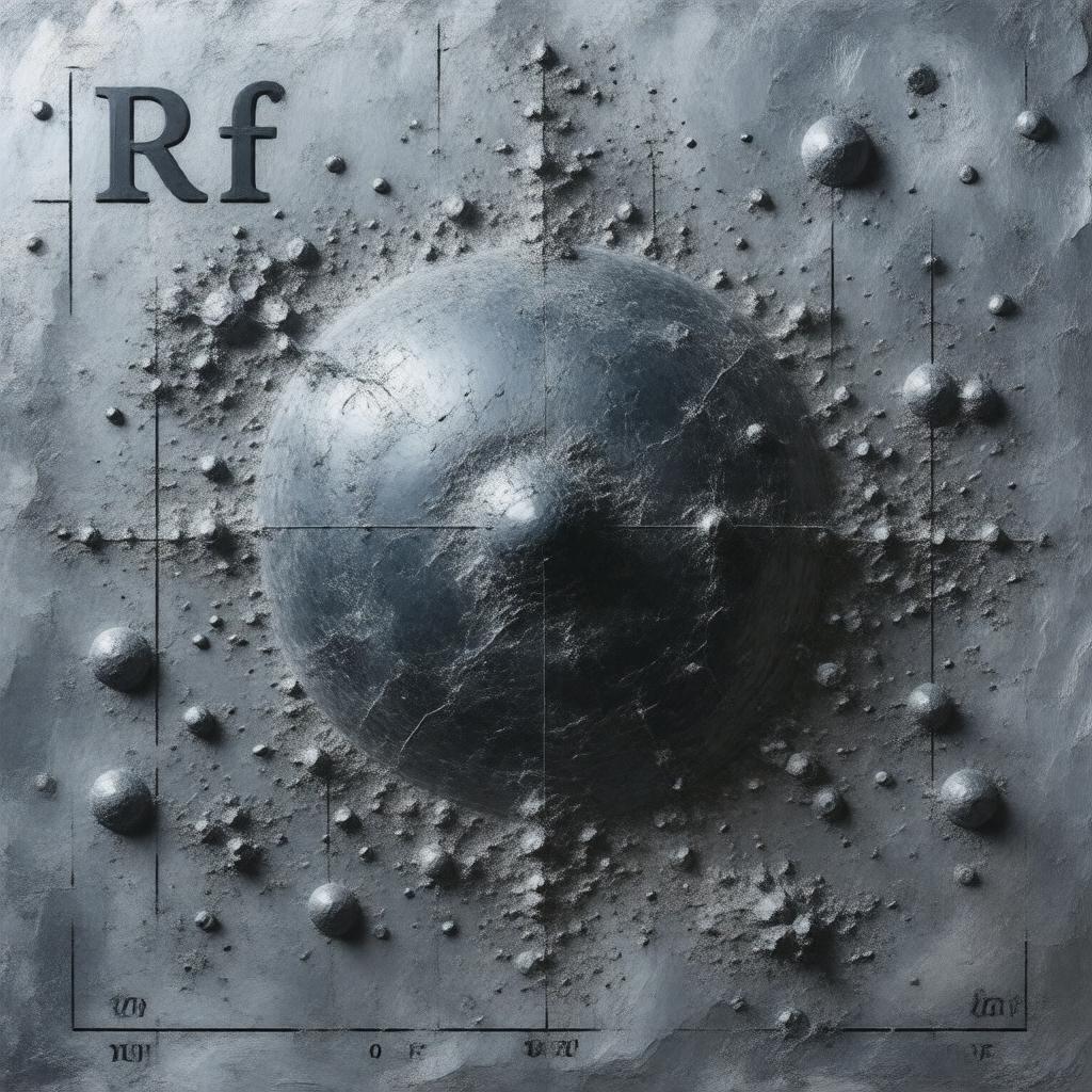 AI-created image of rutherfordium