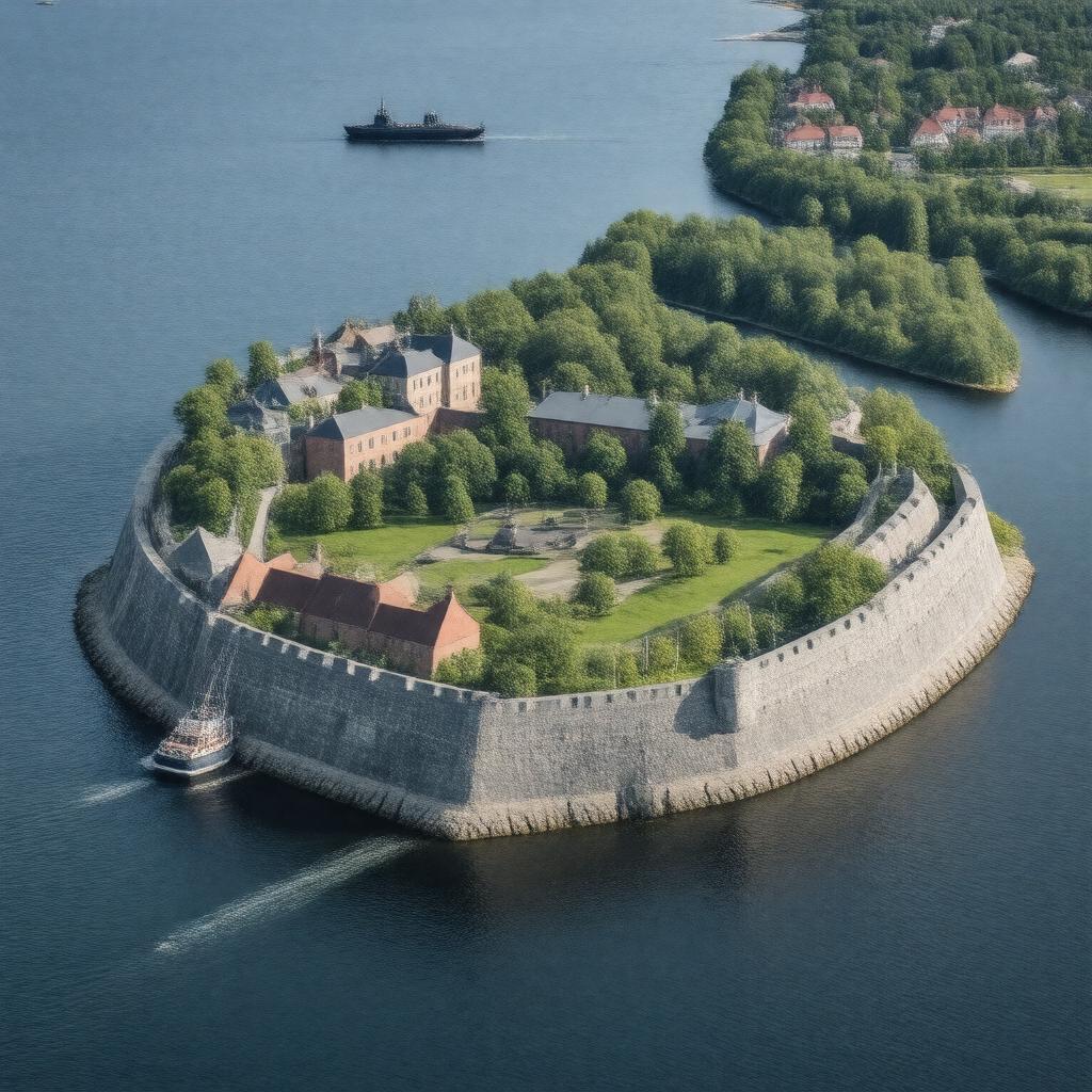 AI-created image of sea fortress Suomenlinna