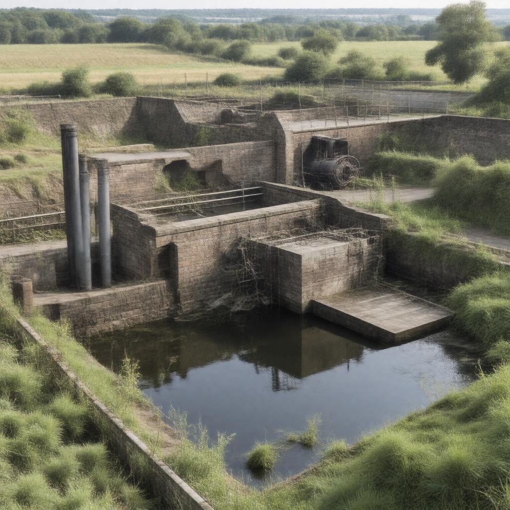 AI-created image of site of Shadwell Waterworks