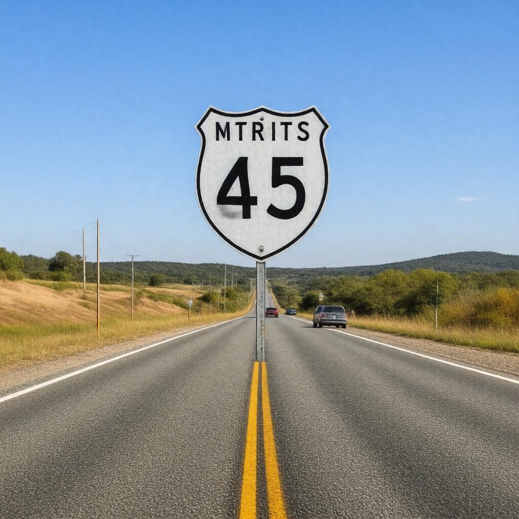 AI-created image of state highway