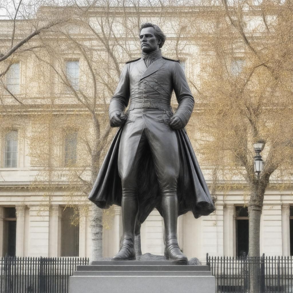 Click to view larger image AI-created image of statue of Sir Charles James Napier