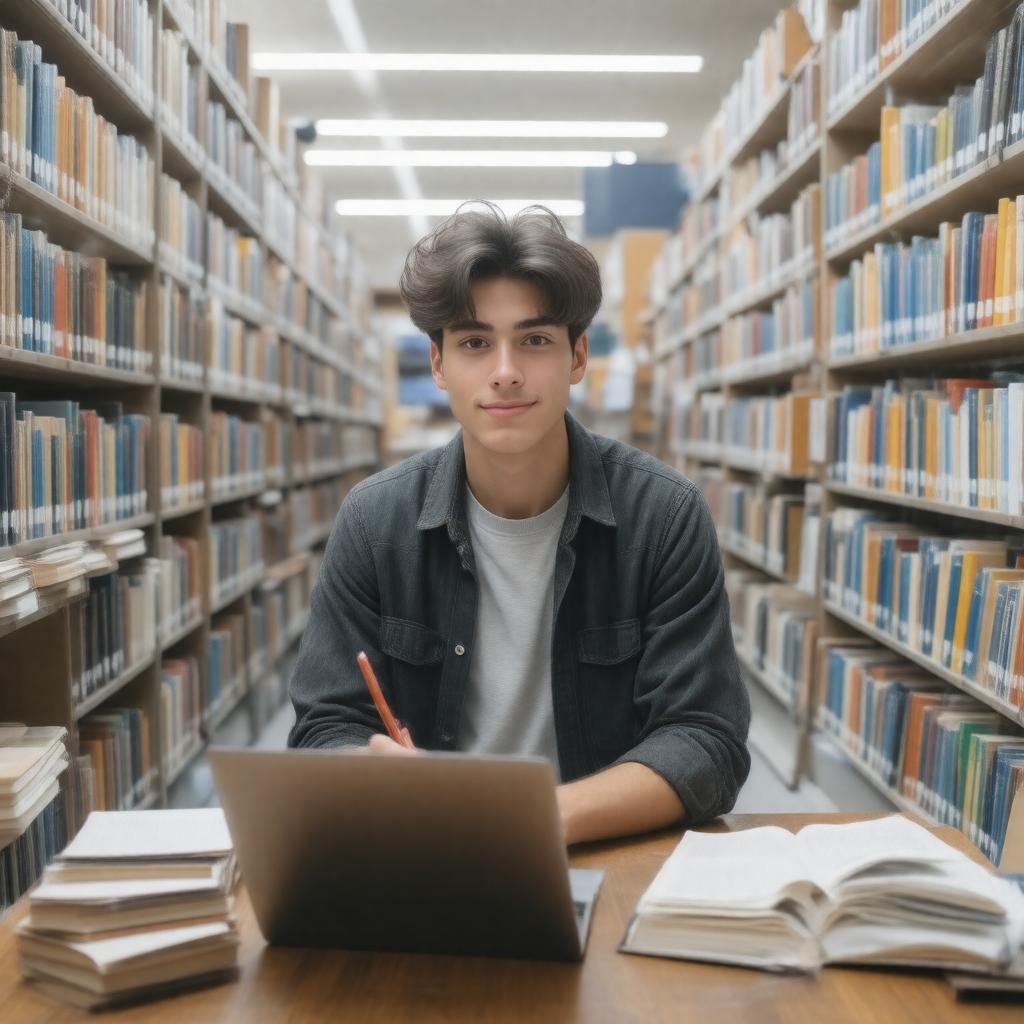 Click to view larger image AI-created image of student