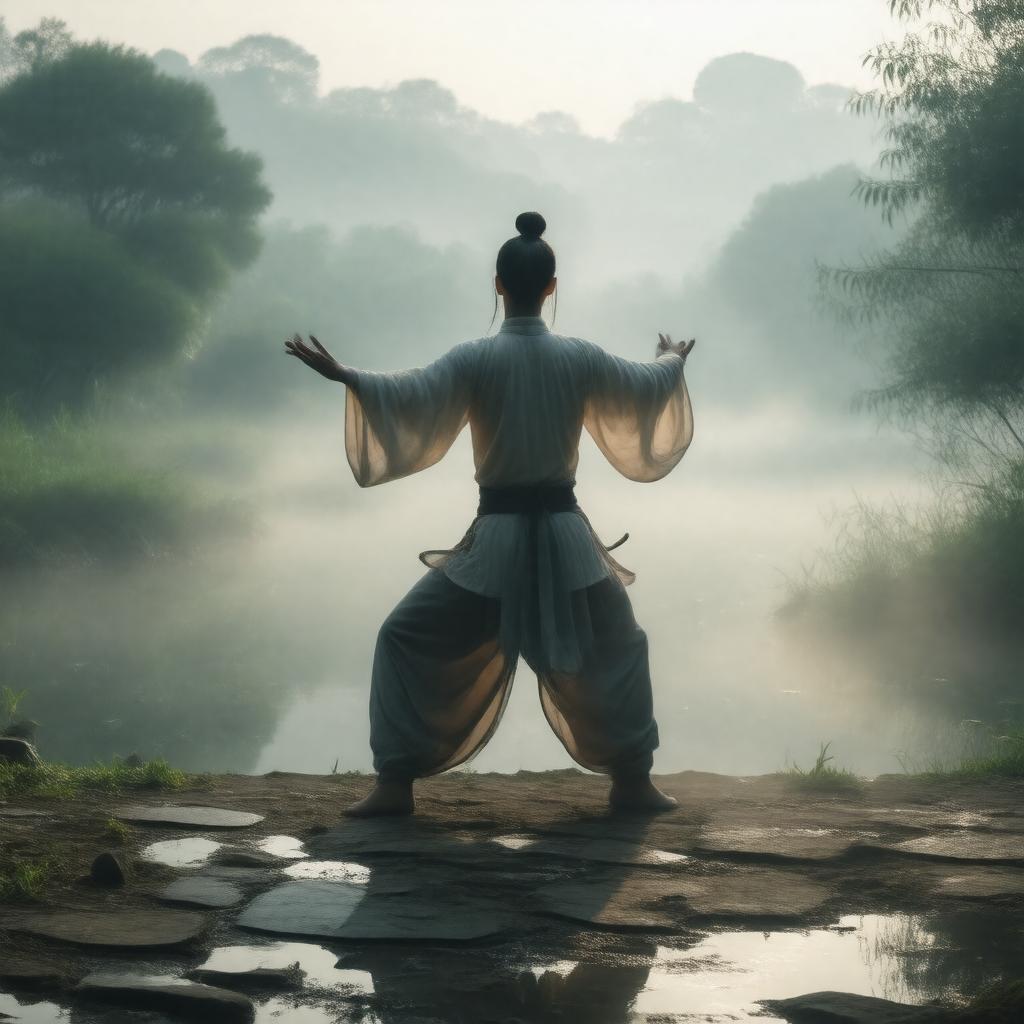 AI-created image of tai chi