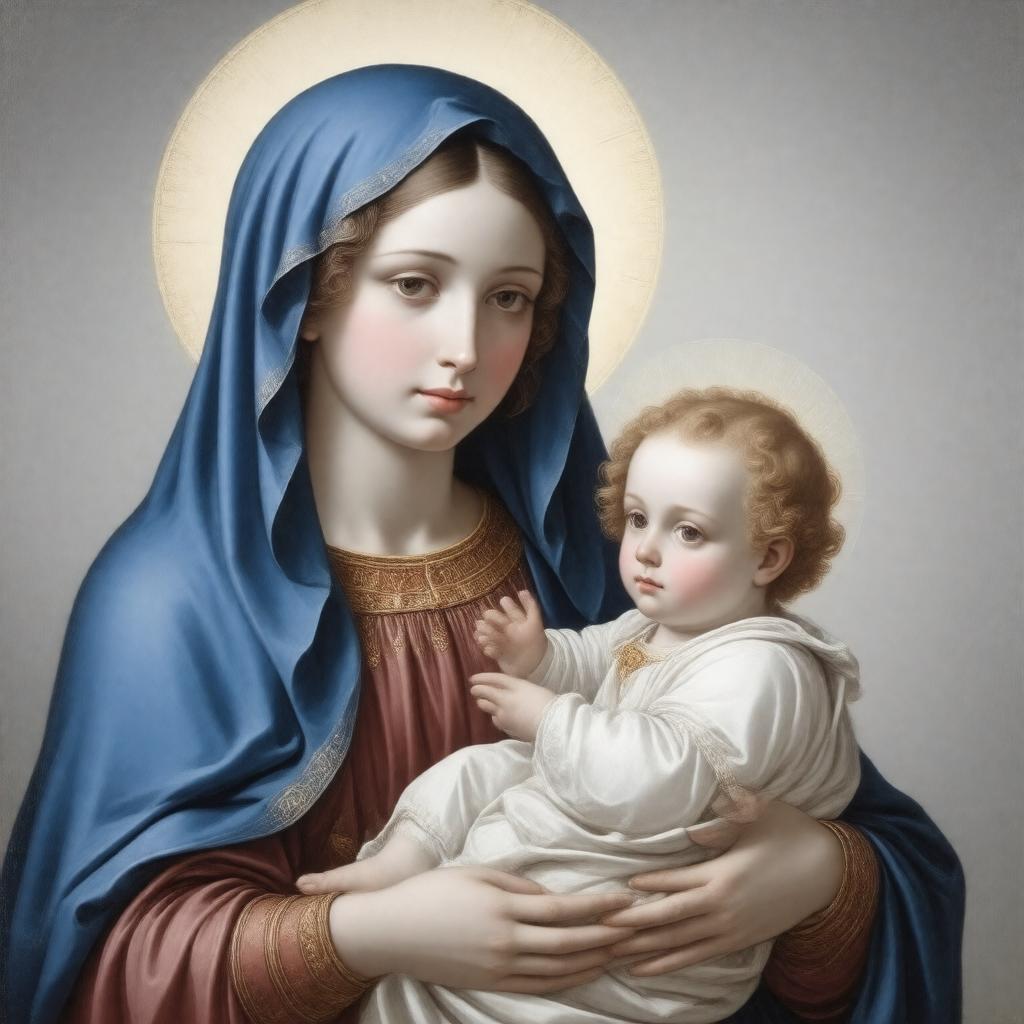 AI-created image of the Blessed Virgin Mary