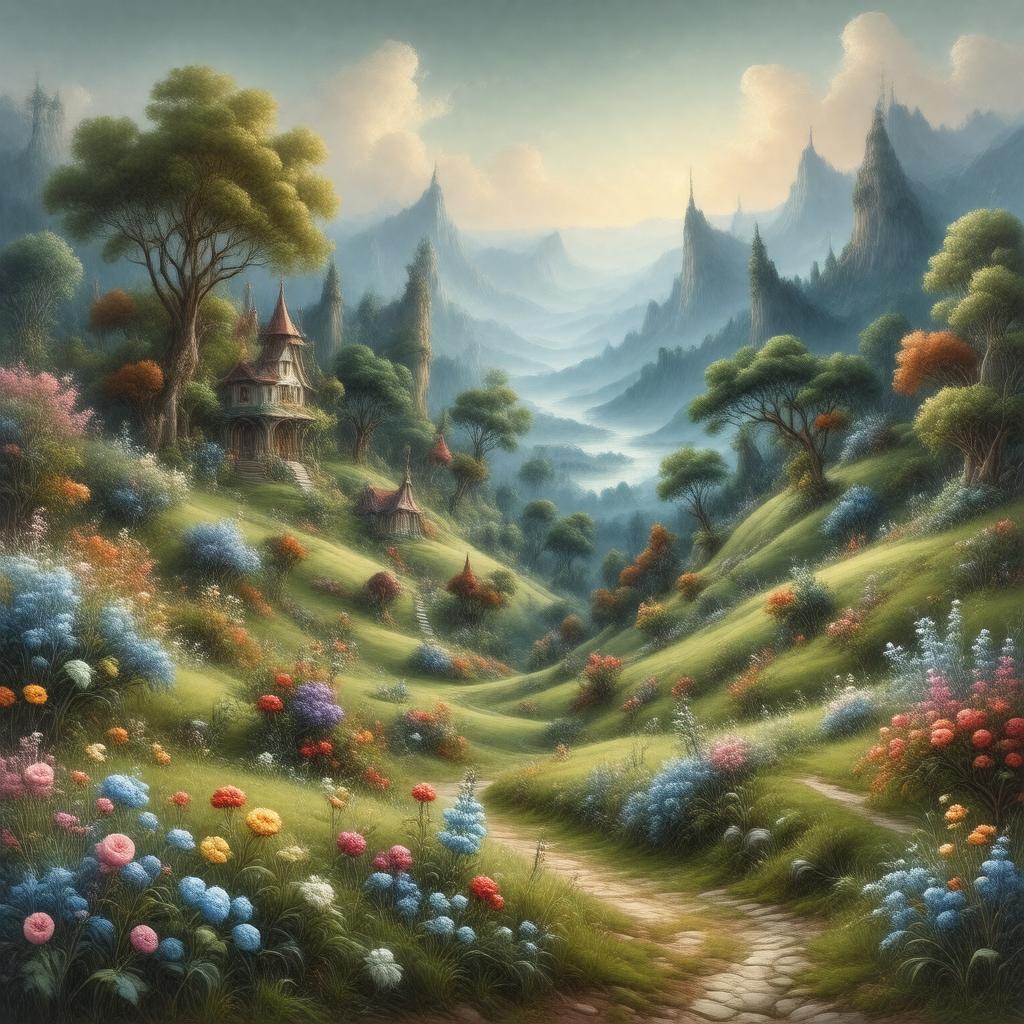 AI-created image of the fairyland of Outland