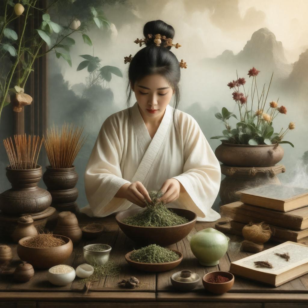 AI-created image of traditional medicine