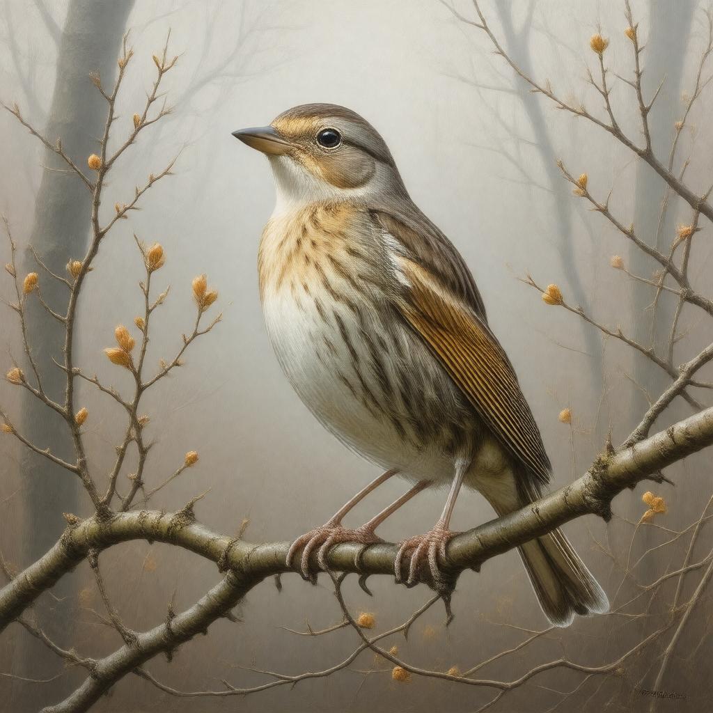 AI-created image of tree pipit