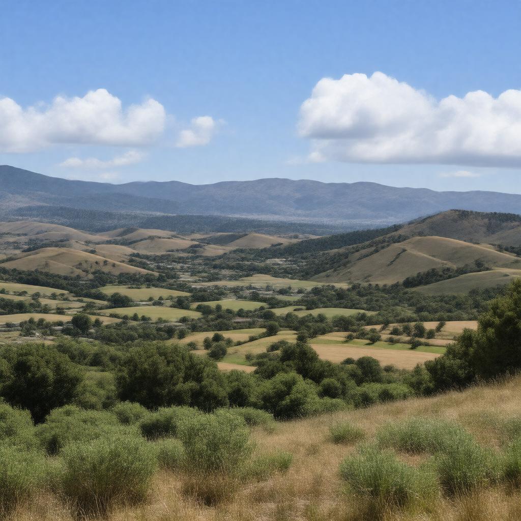 AI-created image of unincorporated San Mateo County