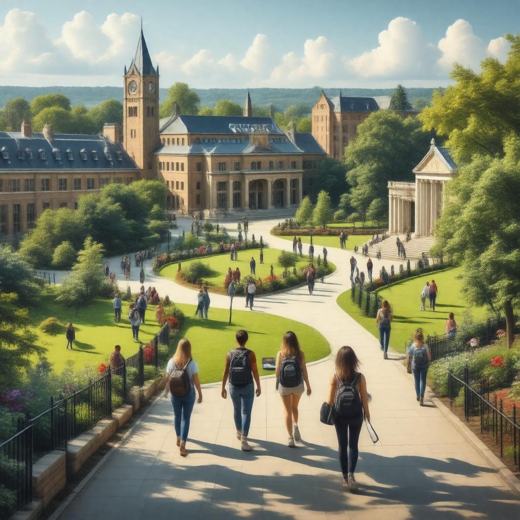 AI-created image of university