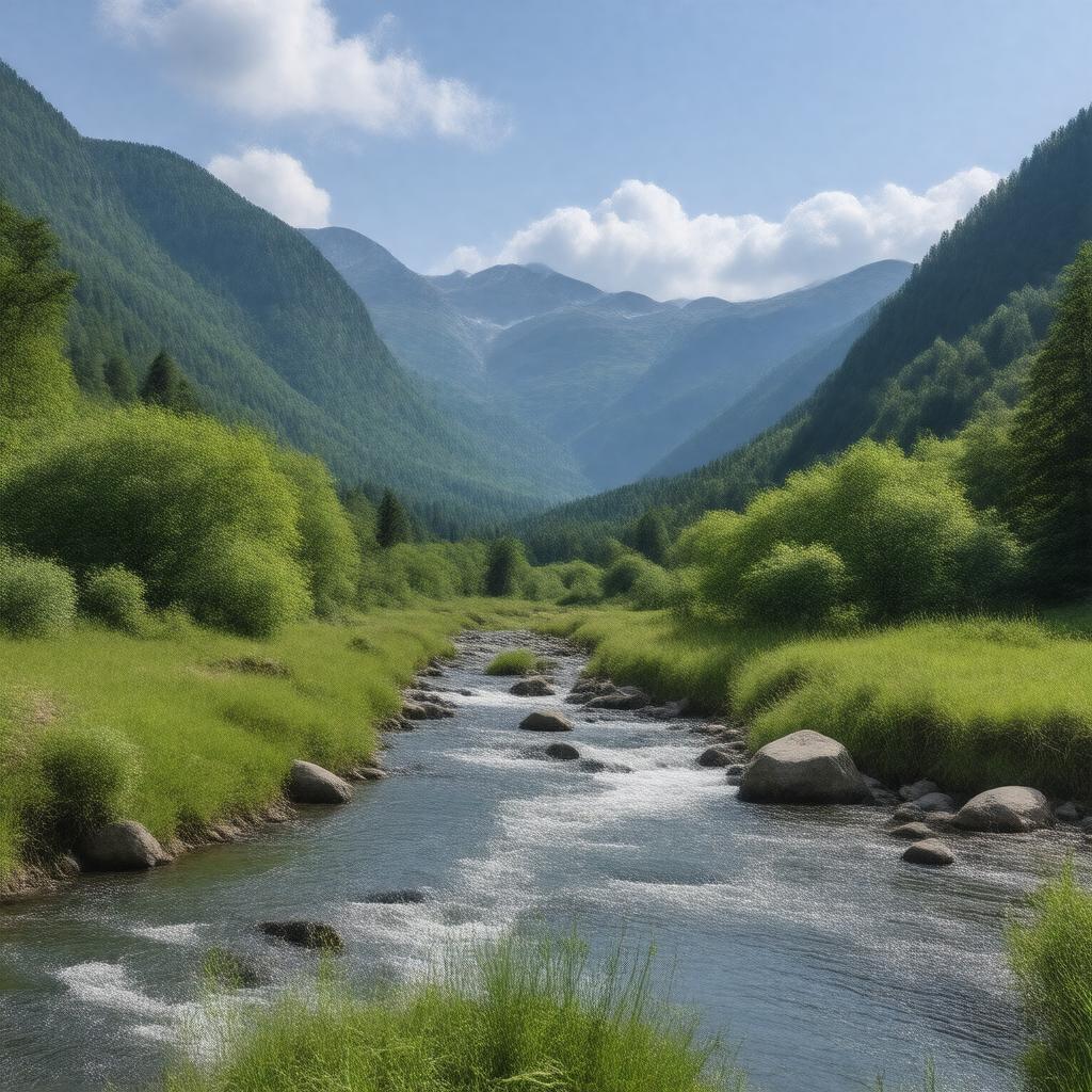 AI-created image of valley