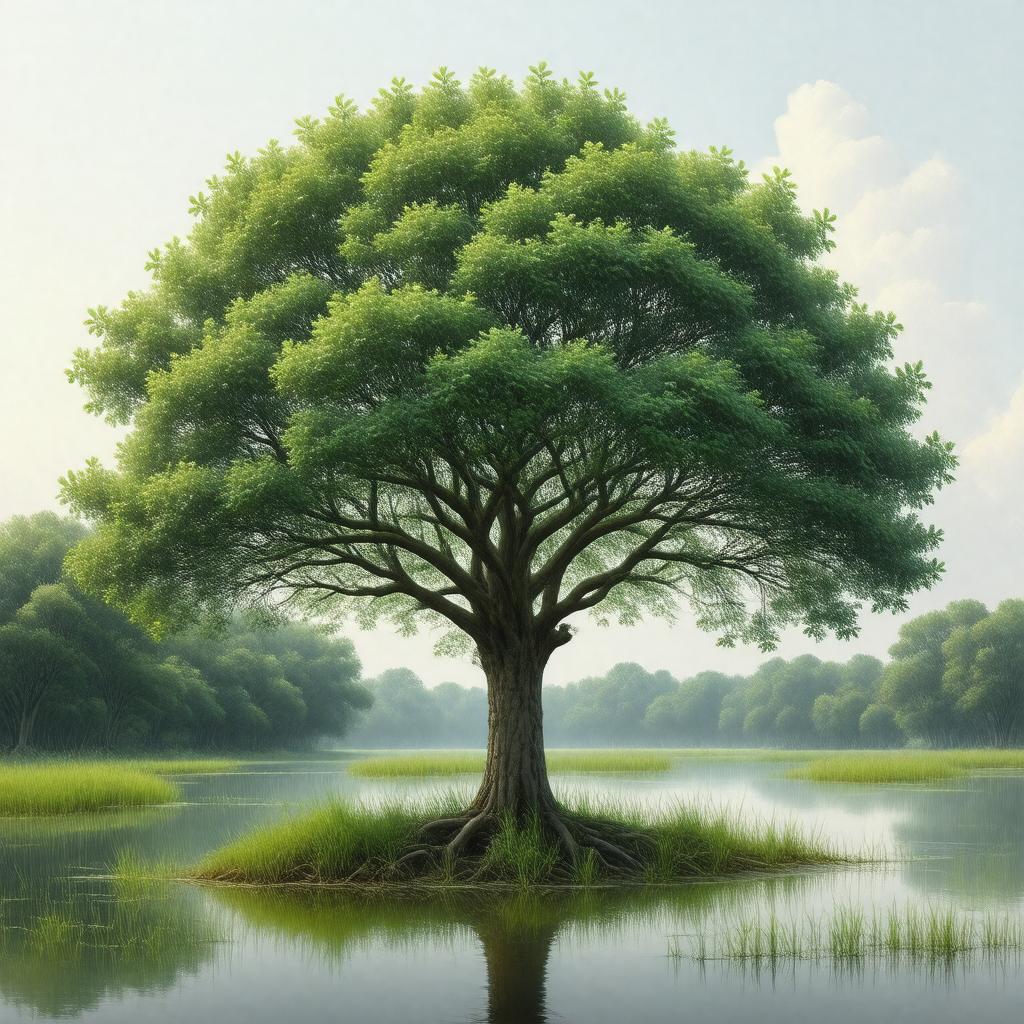 AI-created image of water elm