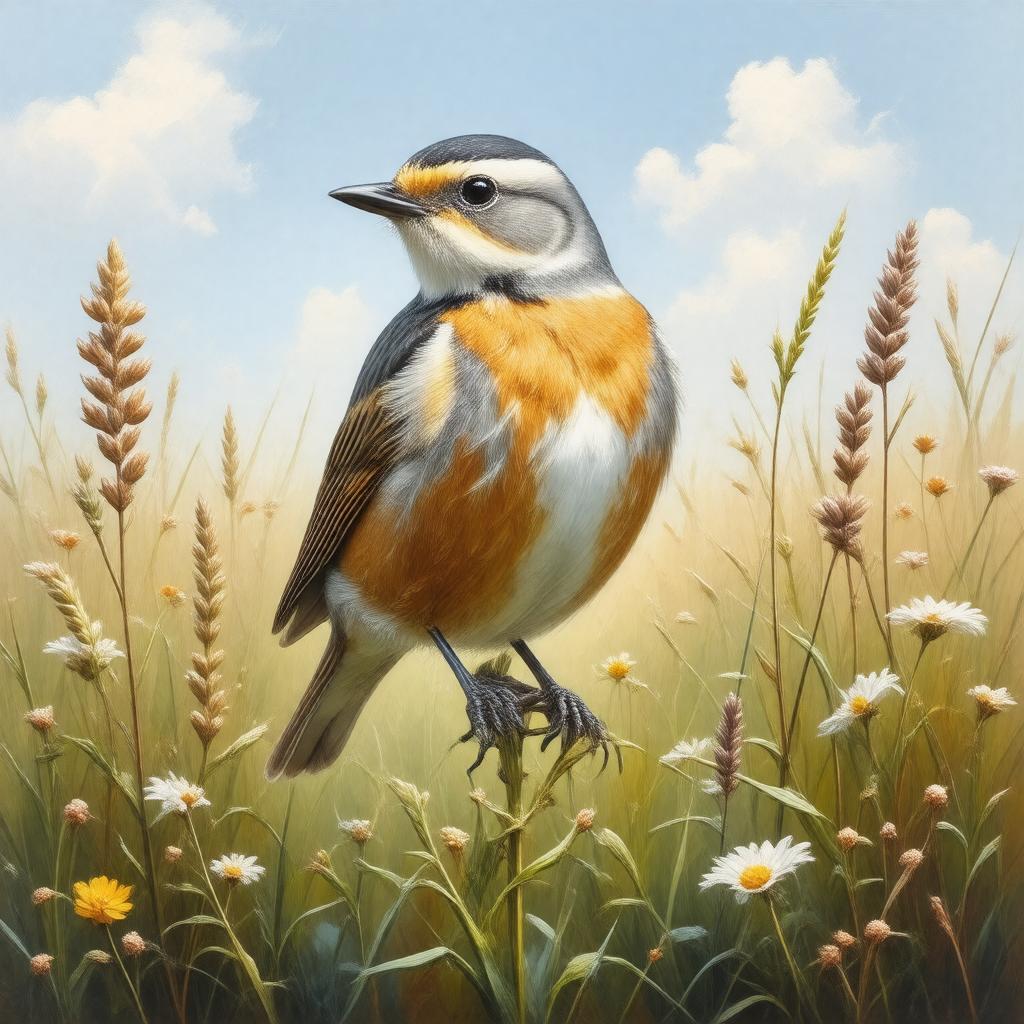 AI-created image of whinchat