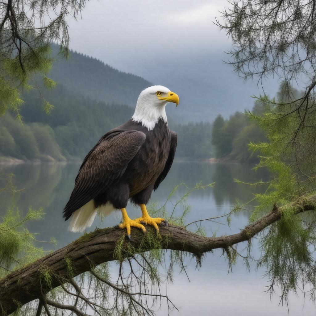 AI-created image of white-tailed eagle