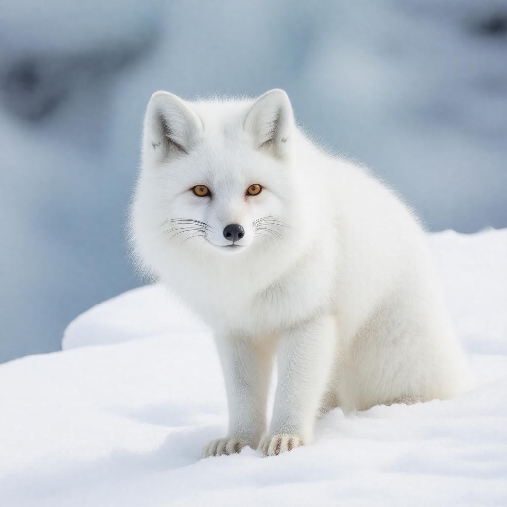Click to view larger image AI-created image of white fox
