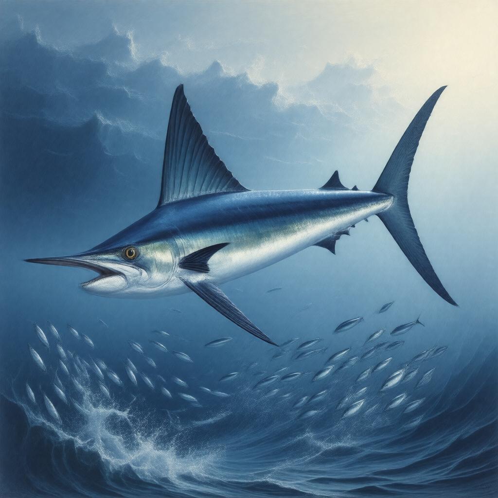Click to view larger image AI-created image of white marlin