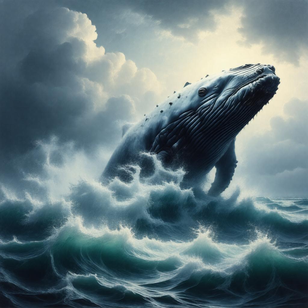 AI-created image of white whale
