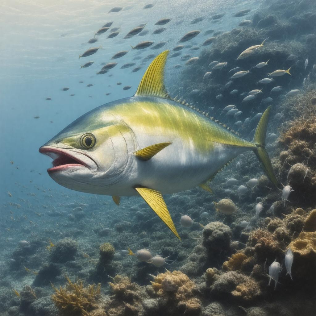 AI-created image of yellowfin tuna