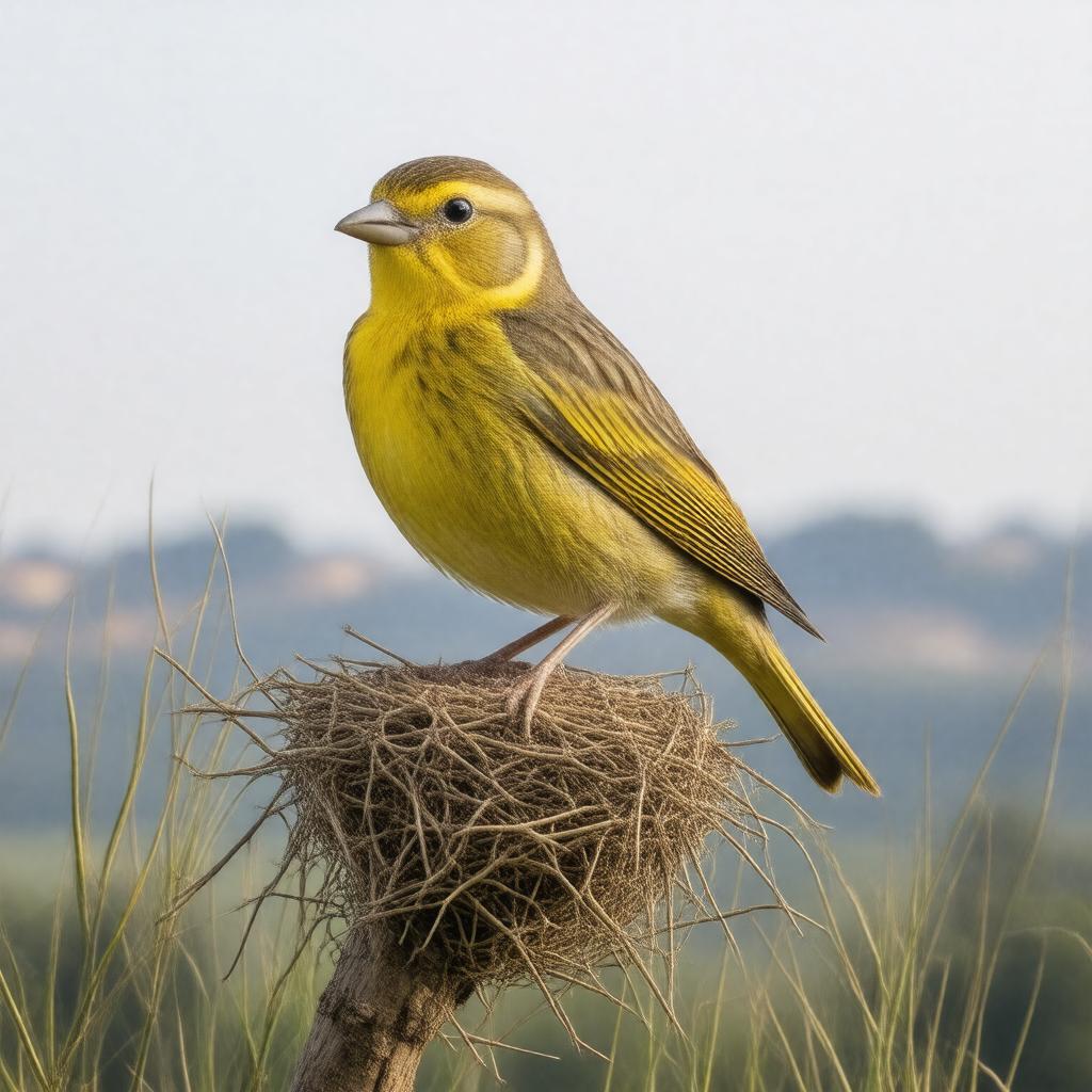 AI-created image of yellowhammer