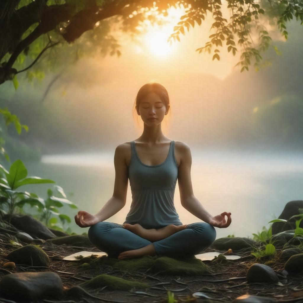 AI-created image of yoga
